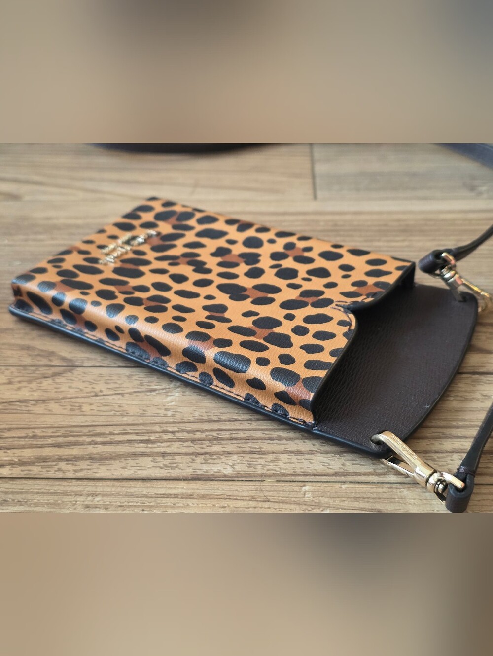 Kate Spade Spencer Leopard Slim Phone Crossbody - Picture 5 of 6